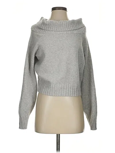 Pre-owned Hollister Turtleneck Sweater In Gray