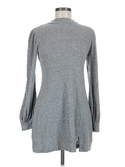 Pre-owned Hollister Turtleneck Sweater In Gray