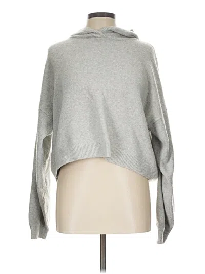 Pre-owned Hollister Turtleneck Sweater In Gray