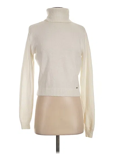 Pre-owned Hollister Turtleneck Sweater In Ivory