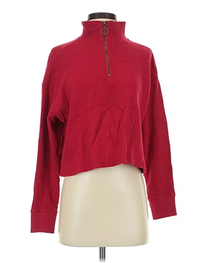 Pre-owned Hollister Turtleneck Sweater In Red