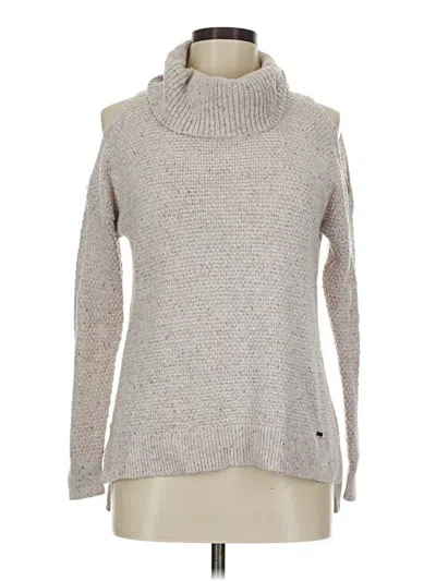 Pre-owned Hollister Turtleneck Sweater In Silver