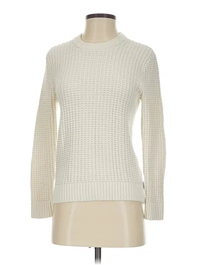 Pre-owned Hollister Turtleneck Sweater In White