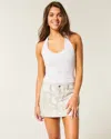 Hollister Twill Camo Mini Skirt