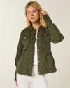 Hollister Twill Y2k Military Jacket
