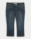 Hollister Ultra Low-rise Capri Jeans In Dark