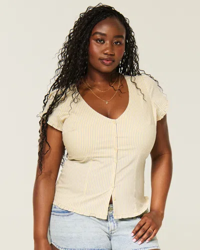 Hollister Ultra Low-rise Micro Jean Shortie Shorts In White
