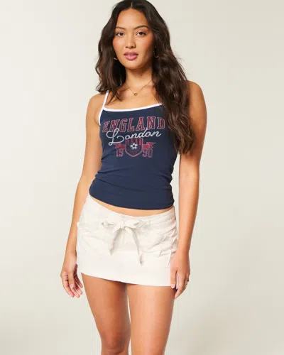 Hollister Ultra Low-rise Poplin Skort In White