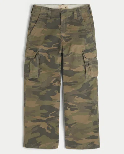 Hollister Vault Release Camo Super Baggy Cargo Pants In Multi