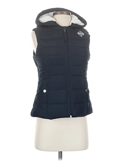 Pre-owned Hollister Vest In Blue
