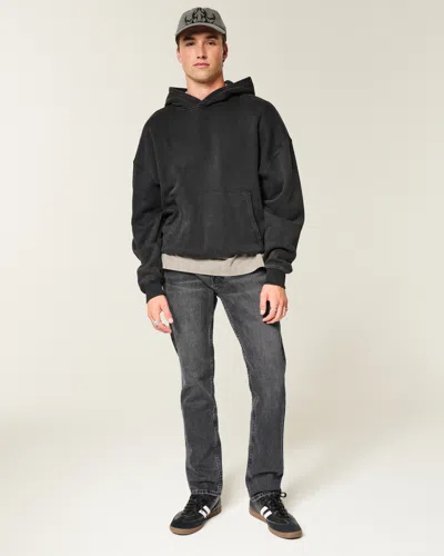Hollister Washed Black Slim Straight Jeans