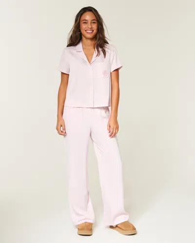 Hollister Wide-leg Pants In Blue