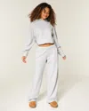 Hollister Wide-leg Sweatpants In White