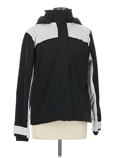 Pre-owned Hollister Windbreaker Jacket In Black