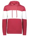 Holloway Men's All-american Fleece Colorblocked Hooded Sweatshirt In Multi