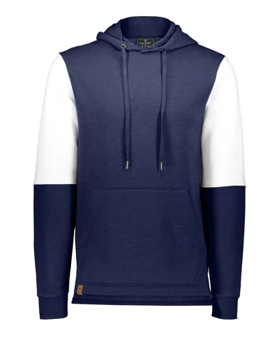 Holloway Men's All-american Team Fleece Colorblocked Hooded Sweatshirt In Blue