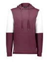 Holloway Men's All-american Team Fleece Colorblocked Hooded Sweatshirt In Brown