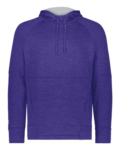 Holloway Men's All-pro Performance Fleece Hooded Sweatshirt In Blue
