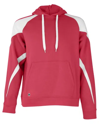 Holloway Men's Athletic Fleece Prospect Hooded Sweatshirt In Red
