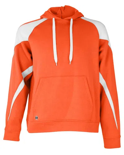 Holloway Men's Athletic Fleece Prospect Hooded Sweatshirt In Orange