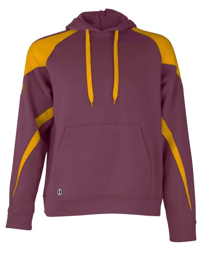 Holloway Men's Athletic Fleece Prospect Hooded Sweatshirt In Brown