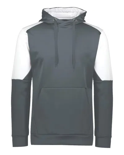 Holloway Men's Blue Chip Hooded Sweatshirt In Gray