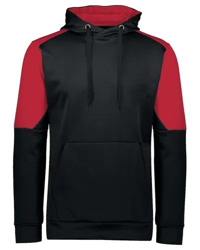 Holloway Men's Blue Chip Hooded Sweatshirt In Black