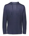 Holloway Men's Repreve Eco Hooded Sweatshirt In Blue