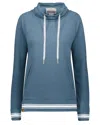 Holloway Women's All-american Fleece Funnel Neck Sweatshirt In Blue