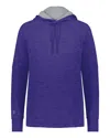 Holloway Women's All-pro Performance Fleece Hooded Sweatshirt In Purple