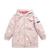 Holly And Beau Kids'  Color Changing Hooded Raincoat In Pink