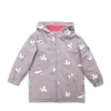 Holly And Beau Kids'  Color Changing Hooded Raincoat In Purple