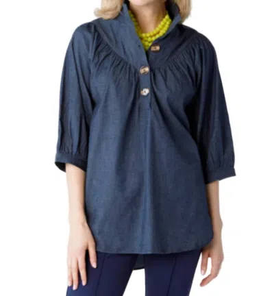 Holly Shae Design Avie Blouse In Blue