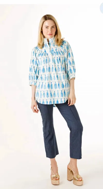 Holly Shae Design Avie Top In Tassel Time-blue In Multi