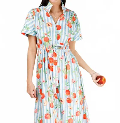 Holly Shae Design Bria Dress In Peachy Keen In Blue
