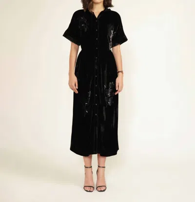 Holly Shae Design Bria Velvet Dress In Black