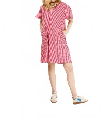 Holly Shae Design Brooke Gingham Dress In Red In Pink