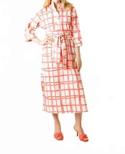 Holly Shae Design Catherine Dress In Painted Plaid Pink