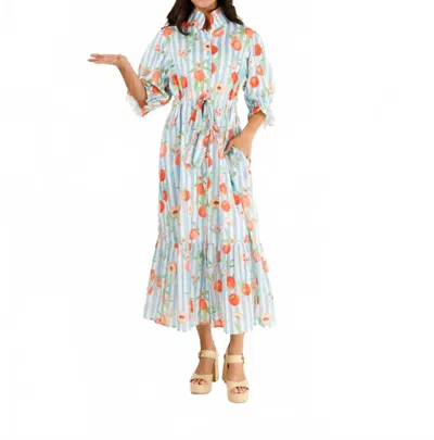 Holly Shae Design Catherine Maxi Dress In Peachy Keen In Multi