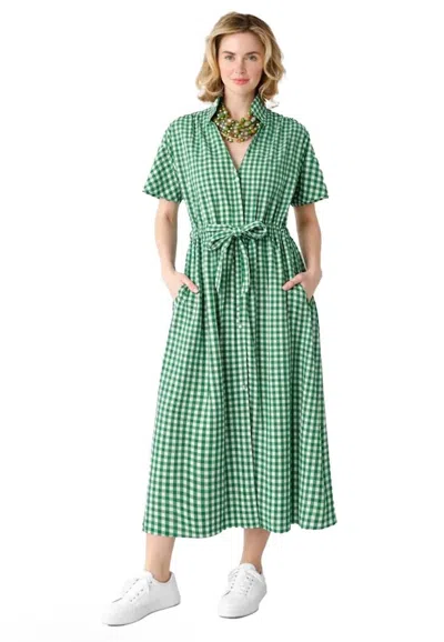 Holly Shae Design Gingham Bria Dress In Greenbrier In Multi