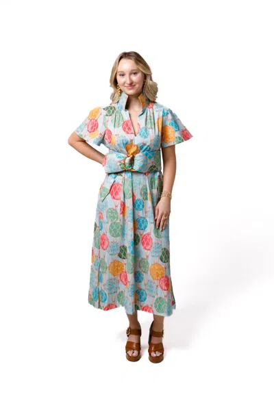 Holly Shae Design Gretchen Buoyant Buoys Dress In Blue