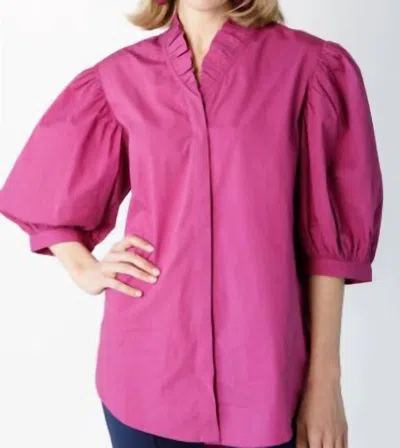 Holly Shae Design Laura Top In Boysenberry In Purple