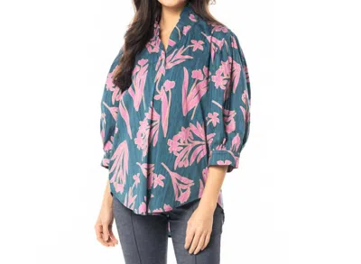 Holly Shae Design Laura Top In Gloaming Autumn In Blue
