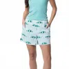 Holly Shae Design Skyler Pull On Shorts In Golf In Brown