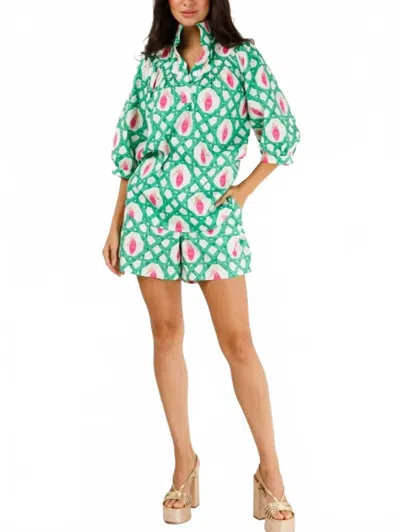 Holly Shae Design Taylor Shorts In Motel Rosado In Multi