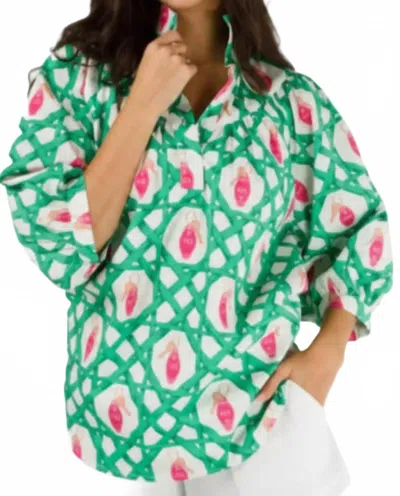 Holly Shae Design Women's Avie Motel Rosada Top In Green Multi