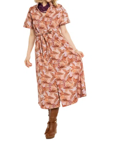 Holly Shae Design Women's Bria Pheasant Dress In Brown In Multi