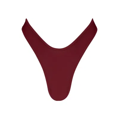 Holly Wilde Women's Red Soleil Bottom In Vino In Burgundy