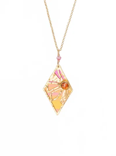 Holly Yashi Women's Drew Necklace In Sunset In Pink