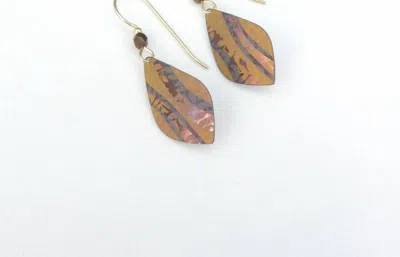Holly Yashi Women's Etched Metal Dangle Earrings In Multi In Purple